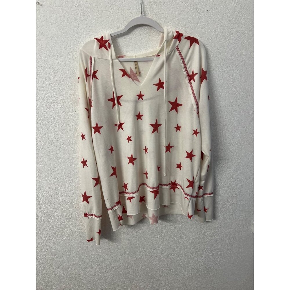 Paolino drawstring hooded star short women size XL